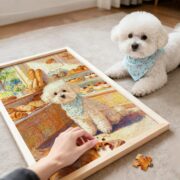 Custom Pet Puzzle Portrait – Personalized Storybook Jigsaw with Frame - Image 4